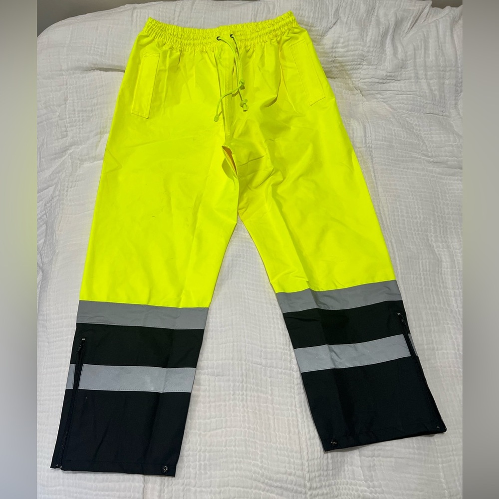 NEW Men’s Petra Roc Hi-Viz Rain Pants | Size Large